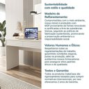 Ver imagem 6 de Conjunto de Escritório com Escrivaninha e Armário Samambaia CabeCasa MadeiraOriginals Off White Branco