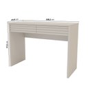 Ver imagem 3 de Conjunto de Escritório com Escrivaninha e Armário Samambaia CabeCasa MadeiraOriginals Off White Branco