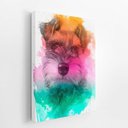Ver imagem 2 de Quadro Schnauzer Cachorro Tinta Aquarela Canvas 30x40cm