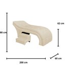 Ver imagem 5 de Maca Estofada Estética Botonê 60 Cm Sobrancelha Cilios Cor:marfim