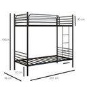 Ver imagem 4 de Beliche Solteiro em Ferro James 201cm x 190cm 96cm Preto