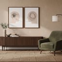 Ver imagem 1 de Kit 2 Quadros Psicologia Linhas da Mente 40x60 Moldura:tabaco