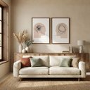 Ver imagem 4 de Kit 2 Quadros Psicologia Linhas da Mente 40x60 Moldura:tabaco