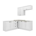 Ver imagem 6 de Cozinha Compacta de Canto 6 Peças para Pia e Cooktop Sophia Henn - Branco/calcare