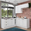 Ver imagem 1 de Cozinha Compacta de Canto 6 Peças para Pia e Cooktop Sophia Henn - Branco/calcare