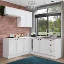 Ver imagem 7 de Cozinha Compacta de Canto 6 Peças para Pia e Cooktop Sophia Henn - Branco/calcare