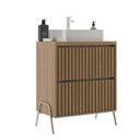 Ver imagem 5 de Gabinete de Banheiro 60cm com Cuba Ref 650 Branco/Itapuã/Thassos