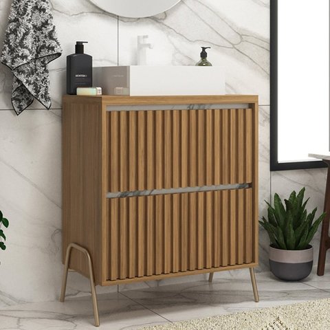 Gabinete de Banheiro 60cm com Cuba Ref 650