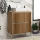Ver imagem 1 de Gabinete de Banheiro 60cm com Cuba Ref 650 Branco/Itapuã/Thassos