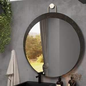 Espelheira de Banheiro Redondo 60cm Ref 650