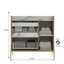 Ver imagem 3 de Gabinete de Banheiro 80cm sem Lavatório Ref 890 Branco/Itapuã/Thassos