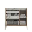 Ver imagem 2 de Gabinete de Banheiro 80cm com Lavatório Ref 890 Branco/Itapuã/Thassos