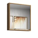 Ver imagem 2 de Armário de Banheiro 60cm 02 Portas com Espelho Ref 651