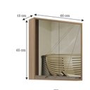 Ver imagem 3 de Armário de Banheiro 60cm 02 Portas com Espelho Ref 651