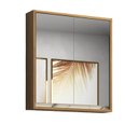 Ver imagem 2 de Armário de Banheiro 60cm 02 Portas com Espelho Ref 651 Branco/Itapuã/Thassos