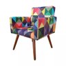 Poltrona Decorativa Nina Sala Escritório Triangulo Colorido - 4