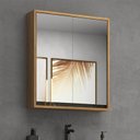 Ver imagem 1 de Armário de Banheiro 60cm 02 Portas com Espelho Ref 651 Branco/Itapuã/Portoro