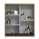 Ver imagem 4 de Armário de Banheiro 60cm 02 Portas com Espelho Ref 651