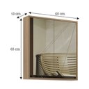 Ver imagem 3 de Armário de Banheiro 60cm 02 Portas com Espelho Ref 651 Branco/Itapuã/Portoro