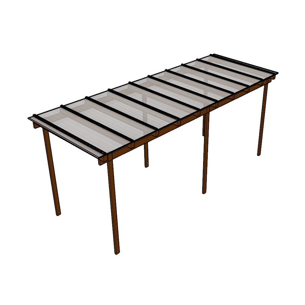 Cobertura Alveolar 6,00m x 2,00m - Branco Refletivo 6mm