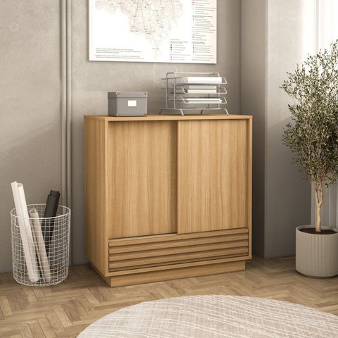 Armário para Escritório Ripado Samambaia CabeCasa MadeiraOriginals