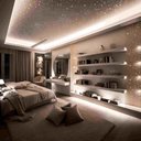 Ver imagem 2 de Céu Estrelado Original Branco Led Fibra Ótica 250 Estrelas Quarto Infantil