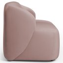 Ver imagem 6 de Sofá 3 Lugares Orgânico para Sala de Estar Living 205cm Heidy F04 Veludo Rosê - Lyam Decor
