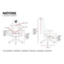 Ver imagem 3 de Cadeira Gamer Dazz Nations Alemanha com Apoio de Braços/vermelho/amarelo