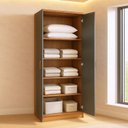 Ver imagem 5 de Armário Multiuso 2 Portas 5 Prateleiras Manchester e Grafite Menezes