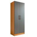 Ver imagem 2 de Armário Multiuso 2 Portas 5 Prateleiras Manchester e Grafite Menezes