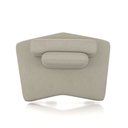 Ver imagem 5 de Sofá Ilha Sala de Estar Dakota 174cm Modulado Encosto Almofada Solta Veludo Bege G33 - Gran Belo