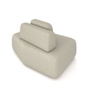 Ver imagem 4 de Sofá Ilha Sala de Estar Dakota 174cm Modulado Encosto Almofada Solta Veludo Bege G33 - Gran Belo