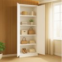 Ver imagem 5 de Armário Multiuso 2 Portas 5 Prateleiras Branco Menezes