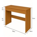 Ver imagem 3 de Escrivaninha Mesa Escritório Menezes 1 Gaveta 90cm Freijó