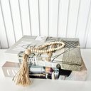 Ver imagem 4 de Decoração dupla livro + colar de mesa japamala artesanal