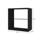 Ver imagem 3 de Armário de Mdf Aéreo Fit 60cm sem Porta e com Prateleira de Vidro