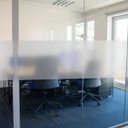 Ver imagem 5 de Vinil Adesivo Jateado Cristal Porta Blindex Box Banheiro Janela Vitrine Película Jateada 5mts x 50cm