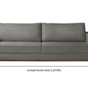 Ver imagem 3 de Sofá 3 Lugares Roma Bouclê 2,20M 