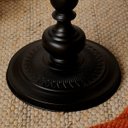 Ver imagem 4 de Mesa Lateral Vitino Roma Pedestal Ferro Mesinha Canto Preta 40cm X 52cm