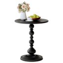Ver imagem 6 de Mesa Lateral Vitino Roma Pedestal Ferro Mesinha Canto Preta 40cm X 52cm
