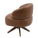 Ver imagem 5 de Poltrona Decorativa Chair Corano Premium Terracota Giratória Sala Dekorien