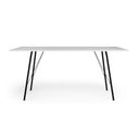 Ver imagem 3 de Mesa Sala de Jantar Paraty Preto 150x90cm Tampo Branco Preto