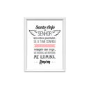 Ver imagem 1 de Quadro Decorativo Santo Anjo do Senhor Rosa 34x44cm MDF