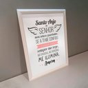 Ver imagem 3 de Quadro Decorativo Santo Anjo do Senhor Rosa 34x44cm MDF