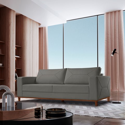 Sofá 3 Lugares Roma Linho 2,40M