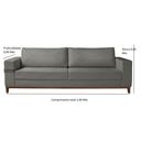 Ver imagem 3 de Sofá 3 Lugares Roma Linho 2,40M