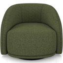 Ver imagem 6 de Kit 02 Poltronas Decorativas Giratória Angelina M03 Linho Verde - Lyam Decor