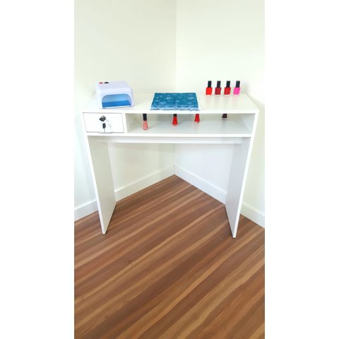 Mesa Manicure 84 Cm Comprimento + Armário Mdf