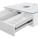 Ver imagem 4 de Bancada Blu 60cm com Vidro com Furo e Cuba Duna Branco Bumi