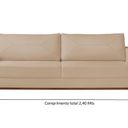 Ver imagem 3 de Sofá 3 Lugares Roma Linho 2,40M